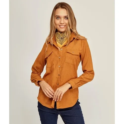 Candlestick Women Mustard Shirt