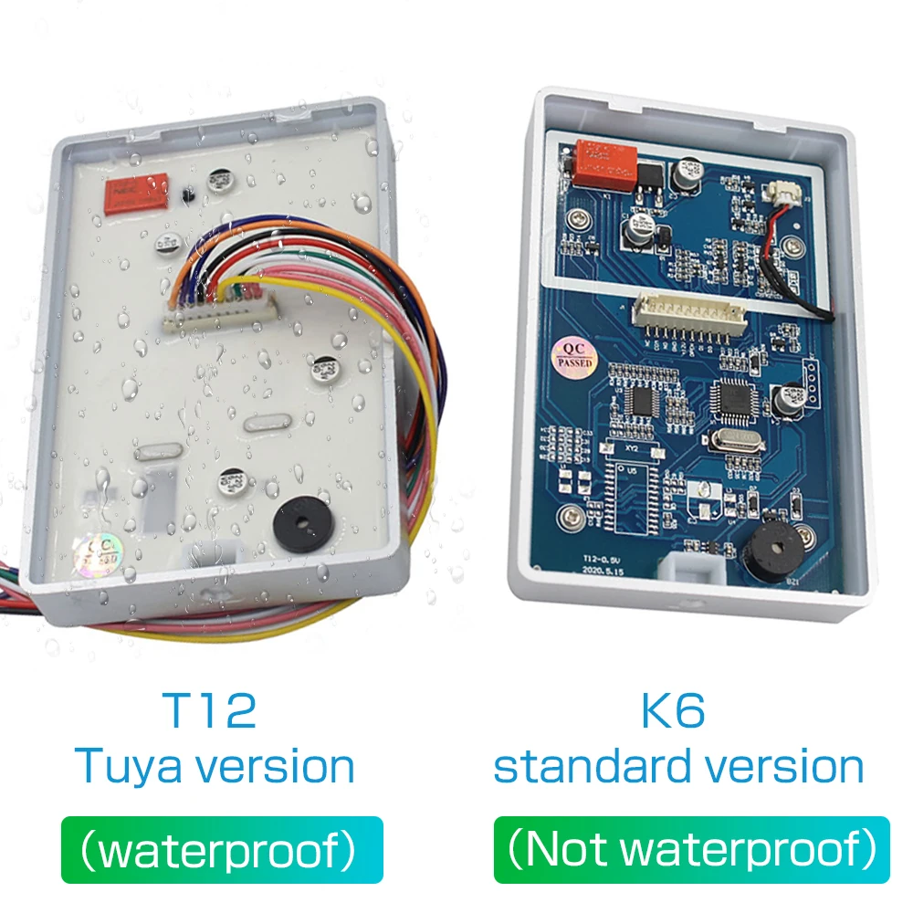 Tarjeta de Control de acceso con teclado WG26, WiFi, aplicación Tuya, retroiluminación táctil, 125khz, RFID, salida WG26, soporte de tarjeta de