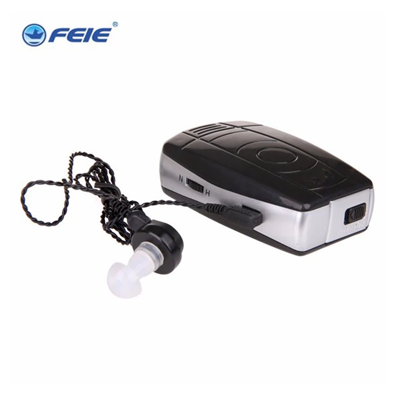 Mini Pocket Hearing Amplifier Sound Cassette Pocket High Power Wired Hearing Aid For Severe Profound Deaf S-28 Volume Amplifier