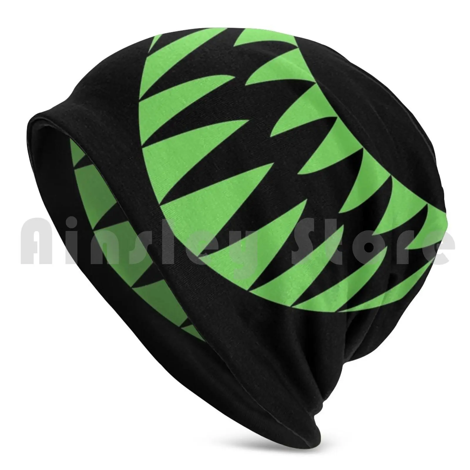 A Sharky ( Green ) Beanies Knit Hat Hip Hop Shark Scary Teeth