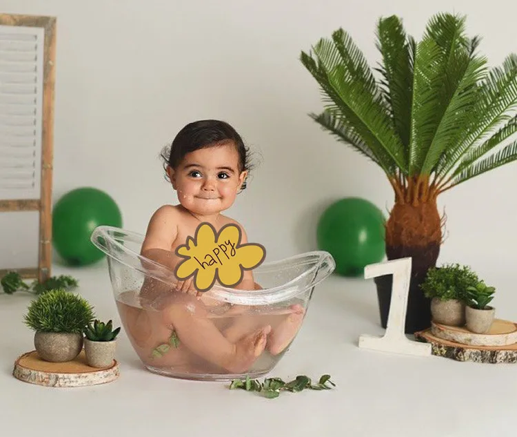 Newborn Photography Props Transparent Bathtub Bucket Posing Baby Photo Prop Furniture Boy Girl Boy Fotografie Accessoires