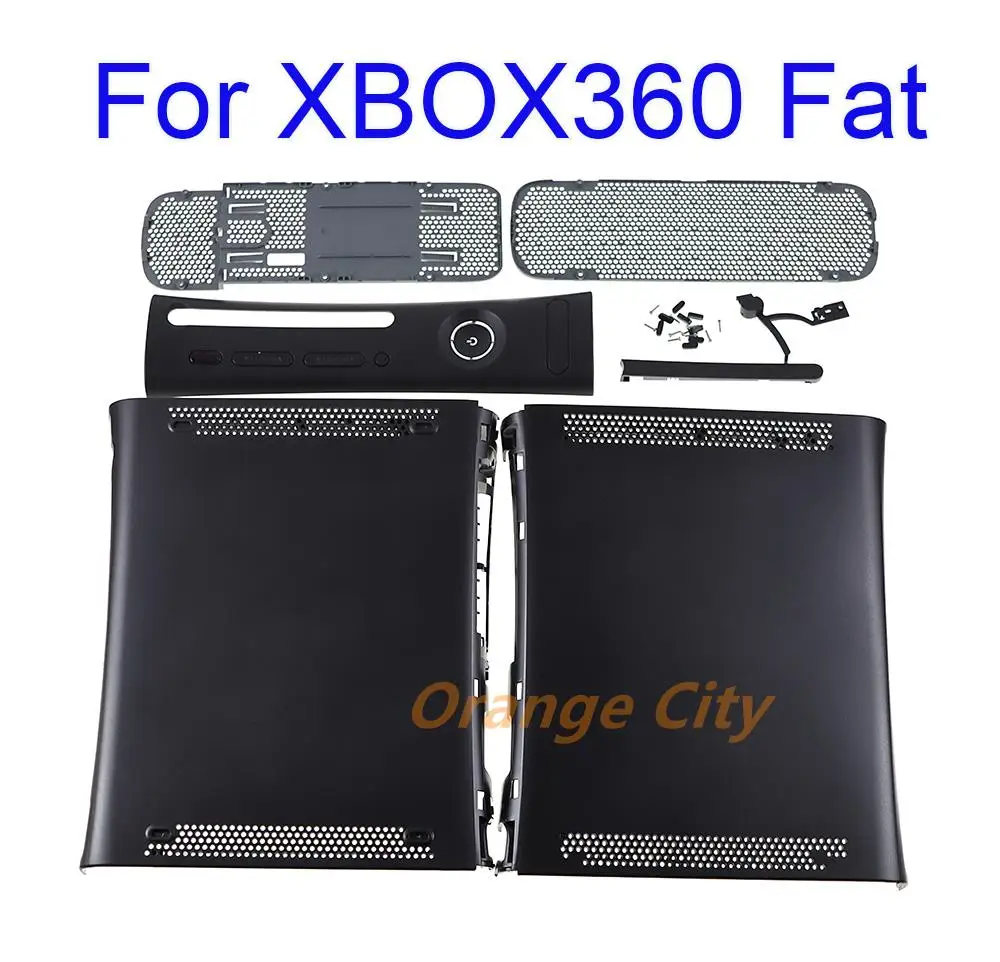1 conjunto de capa completa com botões para xbox 360, capa protetora para console de jogos gordo, capa para xbox 360 phat