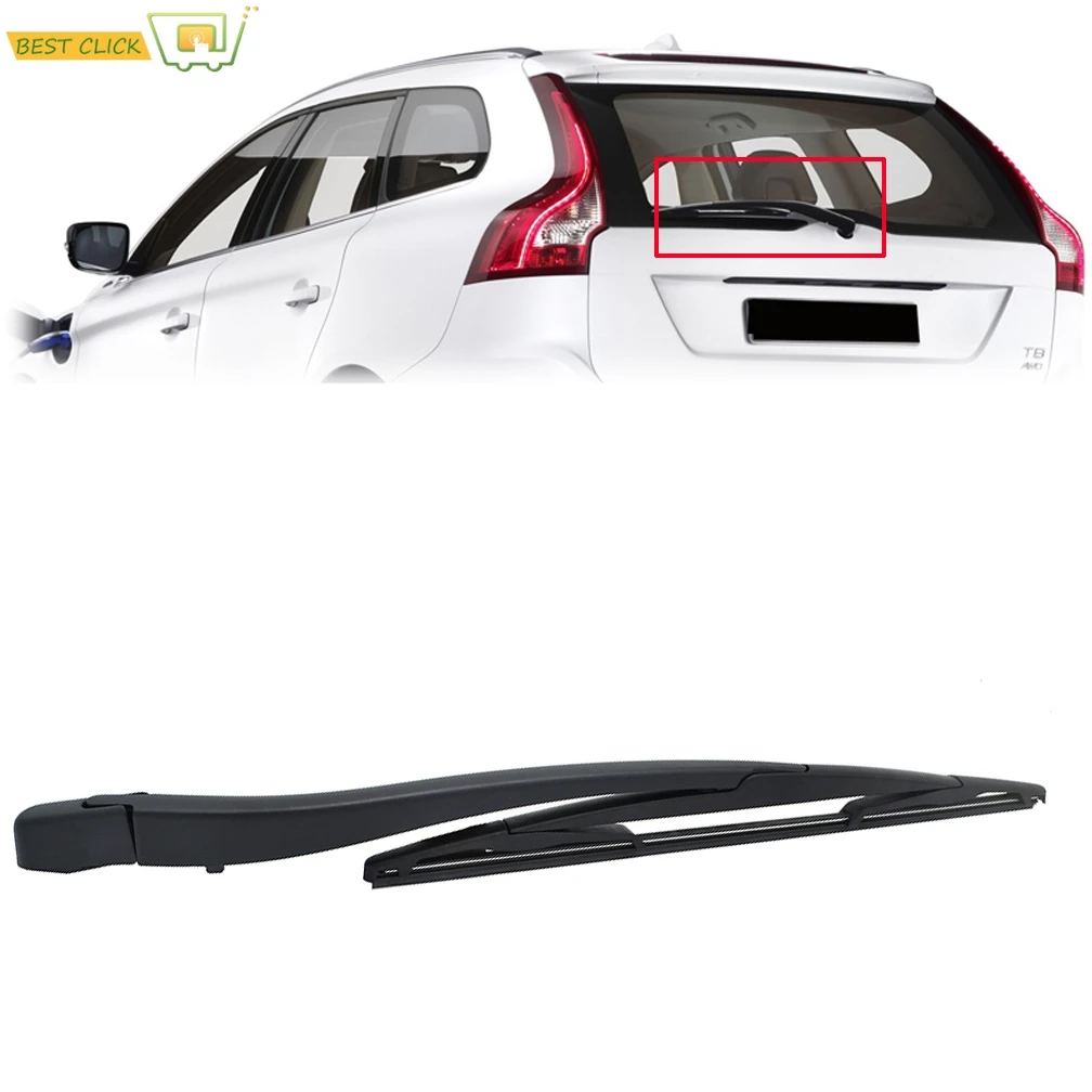 Misima Rear Wiper Set Windshield Windscreen Wiper Blade Arm Kit For Volvo XC60 D5 T6 AWD MK1 2011 2012 2013 2014 2015 2016 2017