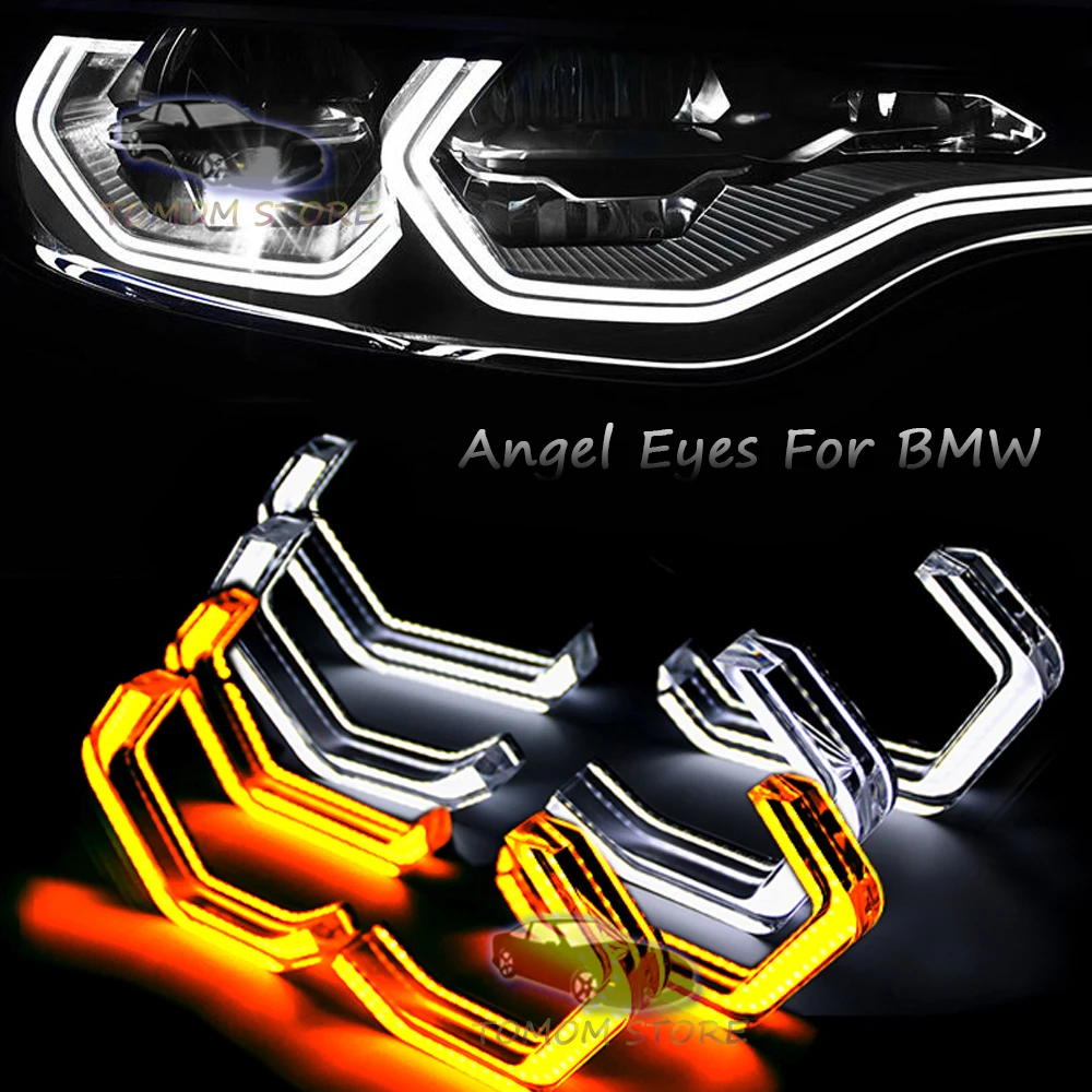 LED Angel Eyes Halo Rings Car Light Running Lamp DRL for BMW 2 3 4 5 Series F10 F13 F18 F22 M2 F30 F31 F32 F33 F34 F35 F36 E46