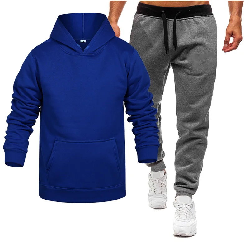 

Nice Pop Large size tracksuit men set letter sportswear sweatsuit male sweat track suit jacket hoodie with pants