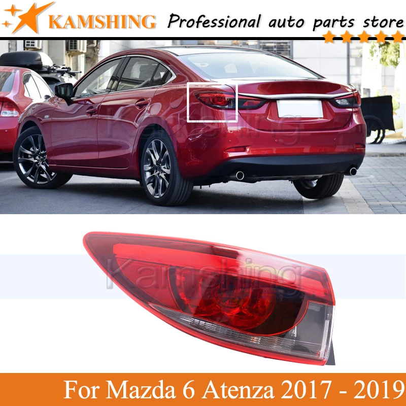 

Kamshing Outer Rear Tail light lamp For Mazda 6 Atenza 2017 2018 2019 Rear Brake Light Tail light Tail lamp head Lamp light