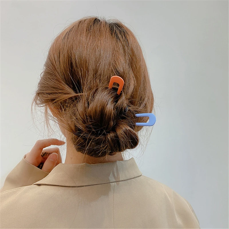 Einfache U-förmige Haarspangen für Frauen und Mädchen, Haarstäbchen, Braut-Haar-Styling-Zubehör, goldfarbene Metall-Haarnadeln, Haarspangen – Detail 9
