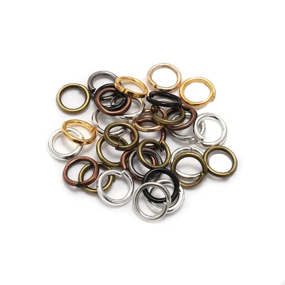 50-200pcs/lot 3-20mm Open Jump Rings Rose Gold Loops Split Rings Connectors for DIY Jewelry Making Findings Diy Accessories