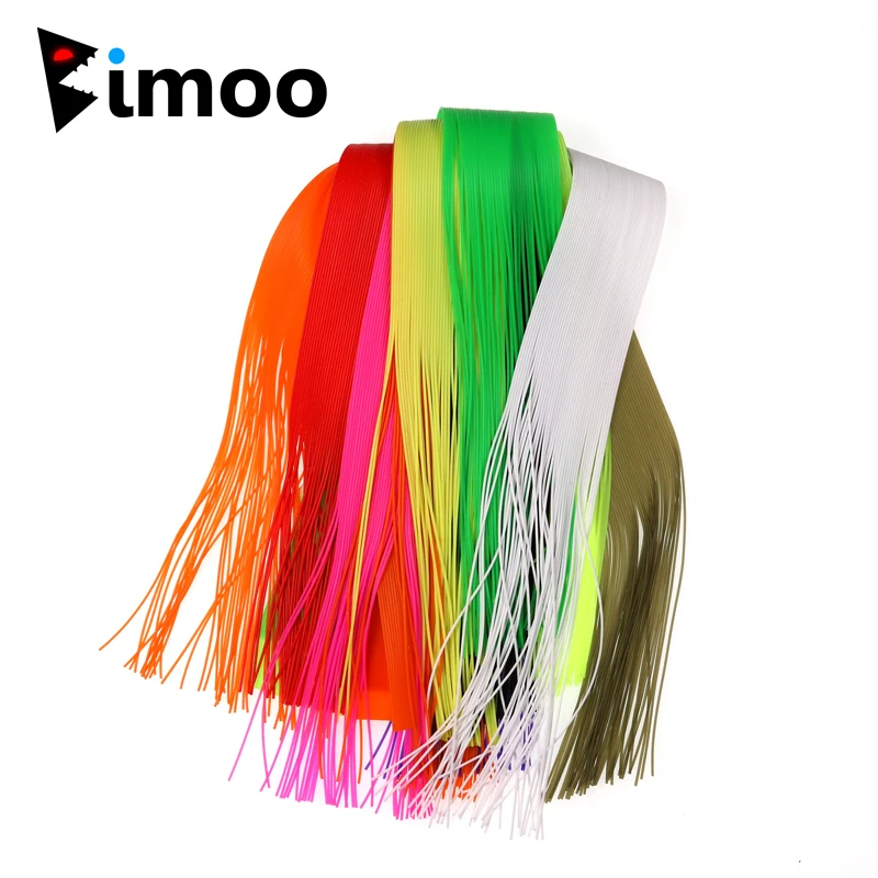 

Bimoo 40 Strands/Pack 30CM Silicone Rubber String For Soft Worm Trout Fly Legs Fishing Jig Lure Skirts Fly Tying Material