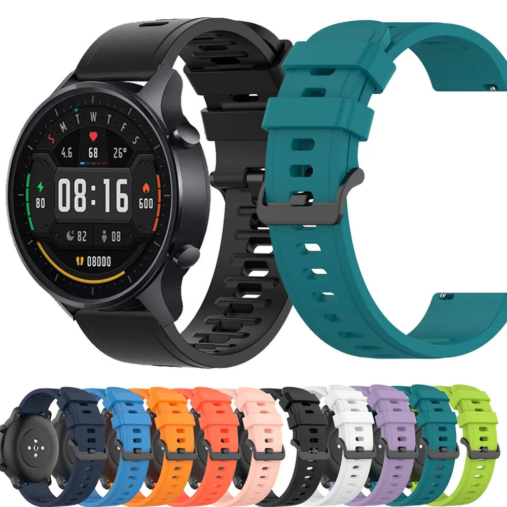 Ремешок силиконовый для Xiaomi Watch Color 2, спортивный Браслет Для Xiaomi Watch 2 Pro/S3/S2 42 мм 46 мм/S1 Pro/S1 Active Correas, 22 мм