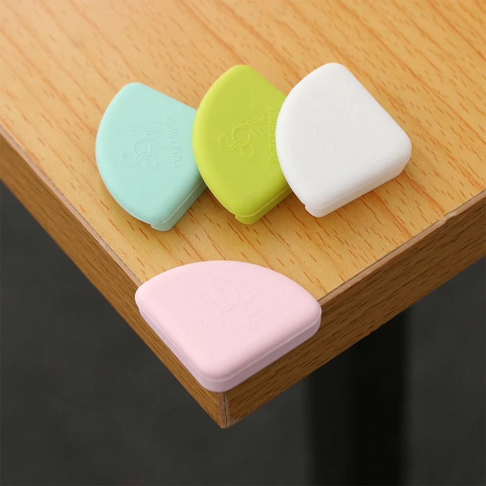 4Pcs Soft Silicone Baby Safety Corner Protector Children Safety Edge Guards Table Desk Corner Guard for Kids Baby Protection