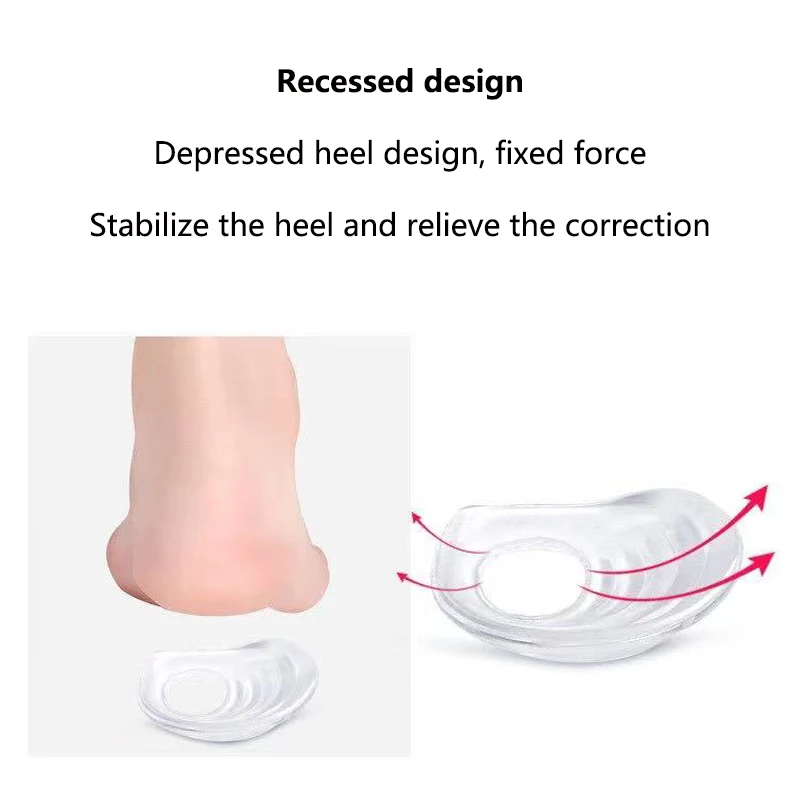 Semelle intérieure en silicone Orth4WD pour hommes et femmes, coussin de talon, outil de soins de la santé des pieds, coussin de chaussures en gel,