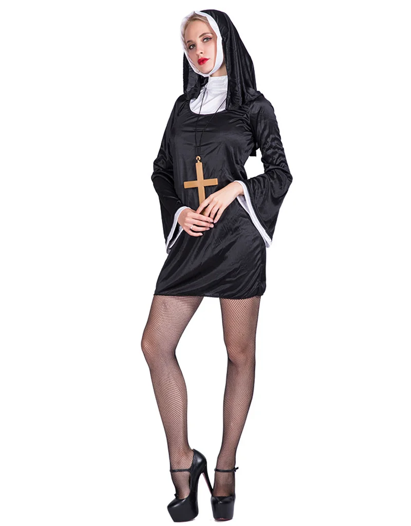 Halloween Halloween naughty nun costume cosplay