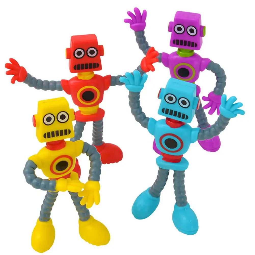 Flexible Bendable Figures Robot Toys Kids Boys Cool Stuff Cute Things Funny Gift Twisted And Deformed Doll Decompressions Toys