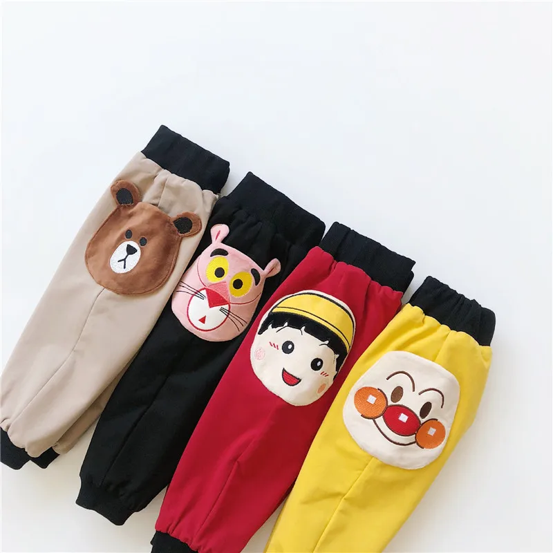 

Tonytaobaby Winter New Style Baby Stereo Pocket Cartoon Plus Velvet Pants Warm