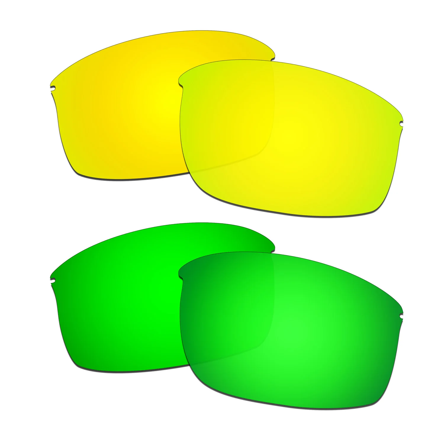 

HKUCO Polarized Replacement Lenses For Wiretap-New Sunglasses Gold/Green 2 Pairs