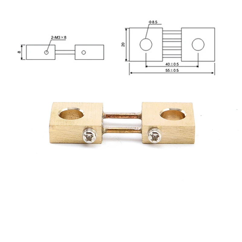 1 pz FL-19B Shunt 100A 75mV saldatrice ottone resistore DC Shunt per misuratore di pannello analogico corrente