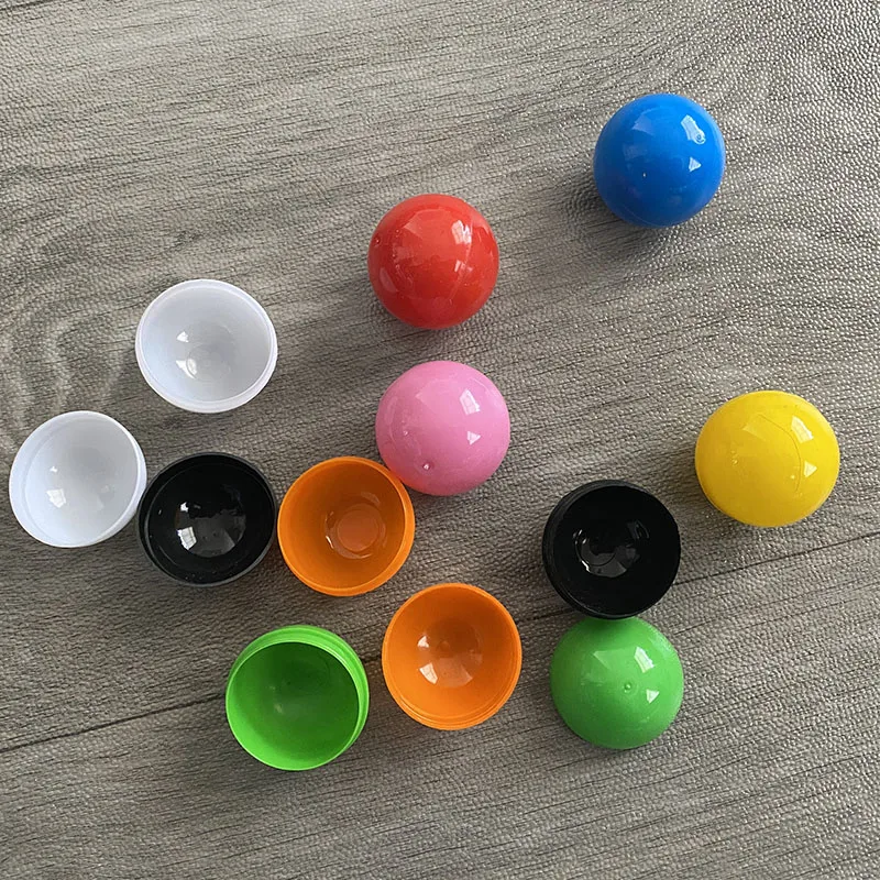 50pcs 32mm Solid Color Plastic Capsules for Surprise Gift Plastic Balls Toys Vending Capsule Party Lottery Ball