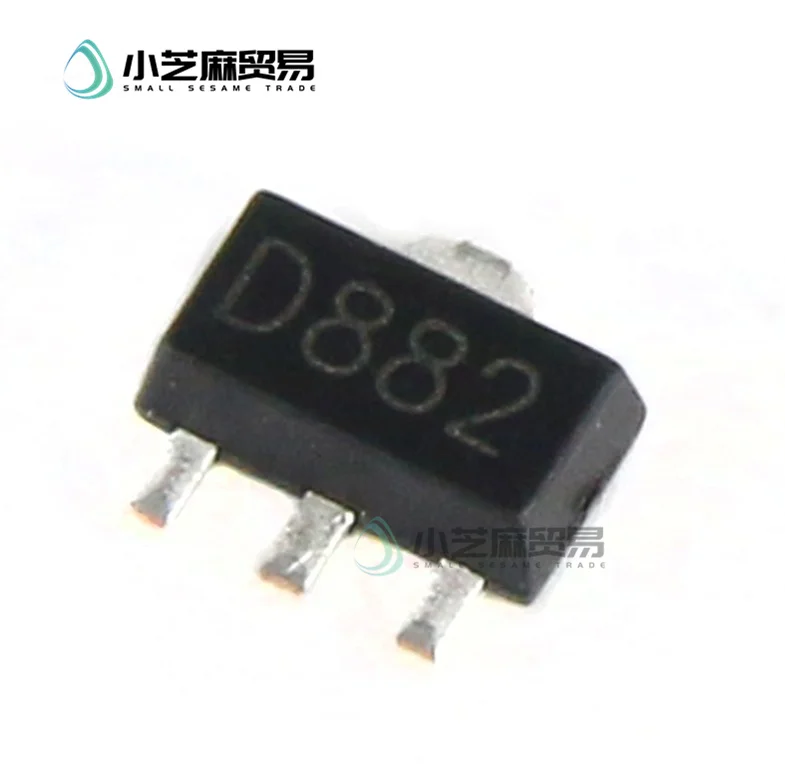 2SD882 D882 6040 ترانزستور NPN ترانزستور عالي التيار 2A SOT89