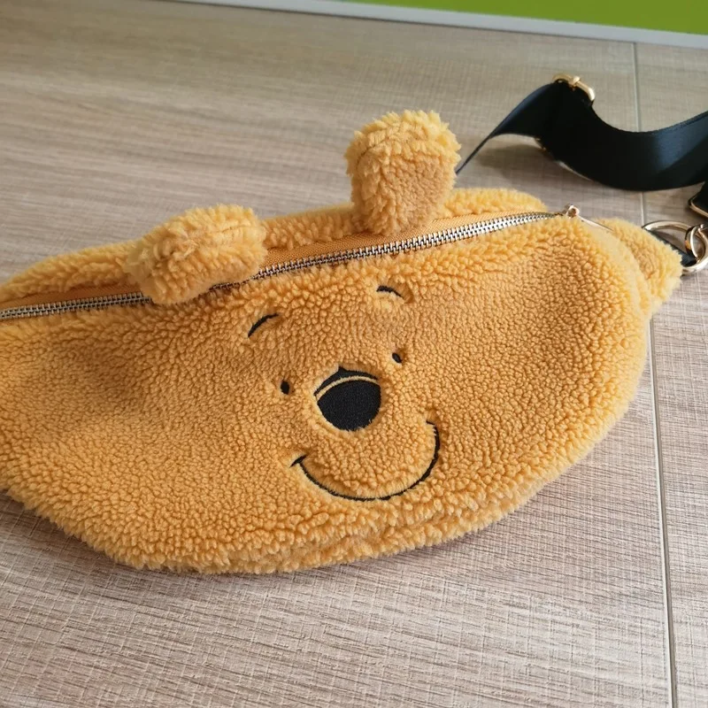 น่ารักการ์ตูนดิสนีย์ Winnie The Pooh ตุ๊กตาตุ๊กตาตุ๊กตาของเล่นตุ๊กตา Crossbody กระเป๋าสะพายกระเป๋าทรวงอก Fanny Pack หญิง