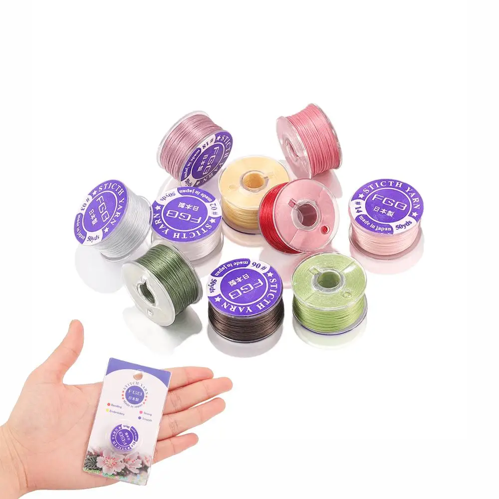50 jardów/rolka specjalne powlekane BeadingThreads na koraliki do wyrobu biżuterii przewód nici do DIY bransoletka tworzenia biżuterii akcesoria