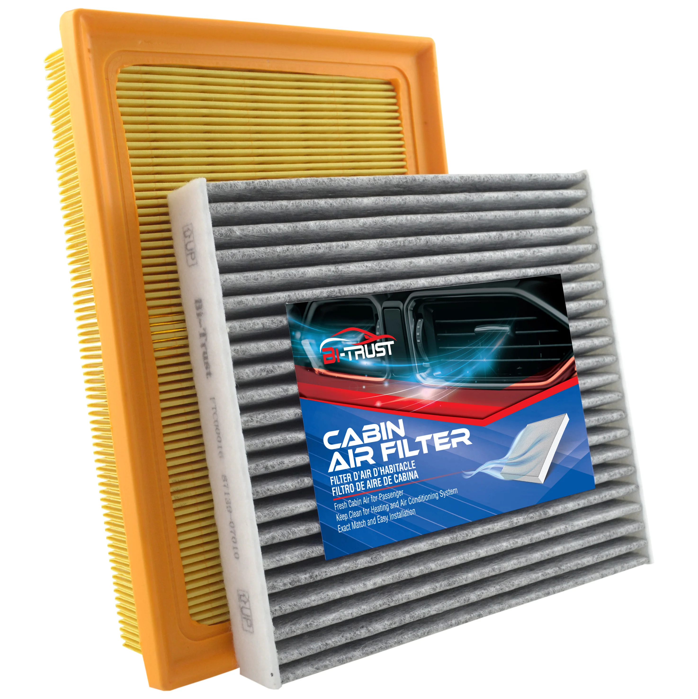 

Bi-Trust Engine & Cabin Air Filter Active Carbon for Toyota Highlander 17-19 CA12378,17801-0P090,CF10285,87139-07010