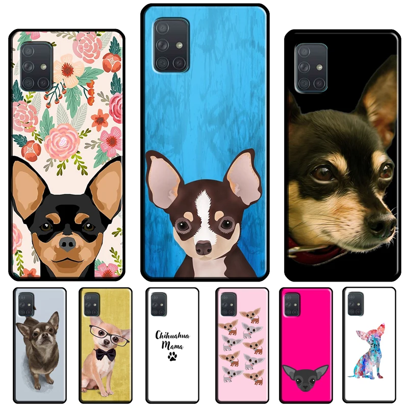 Chihuahua Dog Case For Samsung A54 A34 A14 A24 A12 A22 A32 A42 A52 A51 A71 A50 A70 A13 A23 A33 A53 Cover