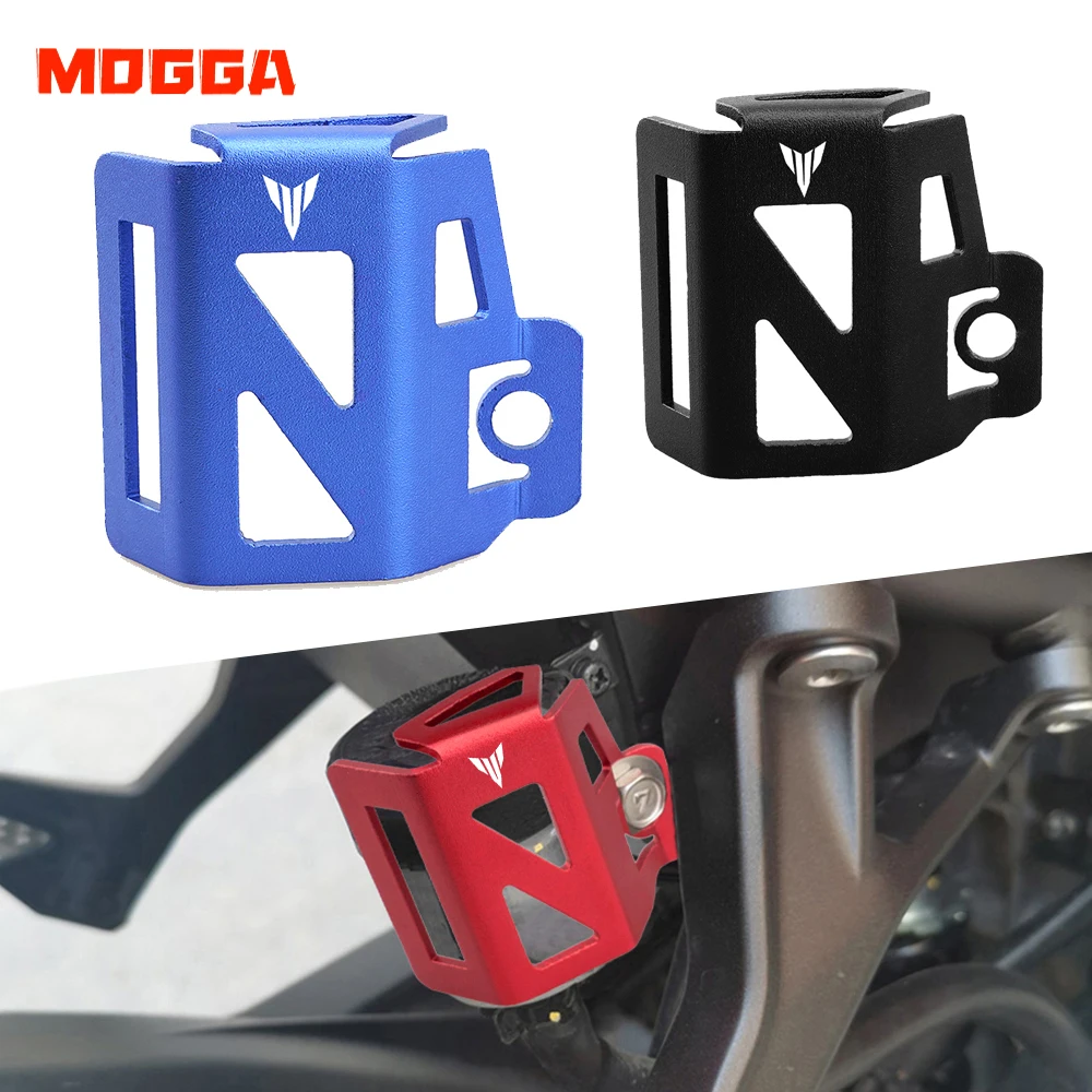 MT Motorcycle Rear Fluid Reservoir Guard Cover Cap Protection For Yamaha MT03 MT07 MT09 MT10 MT-03 MT-07 MT-09 MT-10 2015-2024