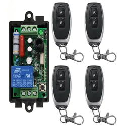 AC 220 V 1CH 1CH Radio Controller RF Wireless Relay Remote Control Switch 315 MHZ 433 MHZ Transmitter+ Receiver