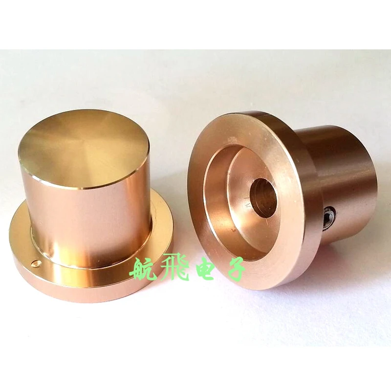 KYYSLB 28X22mm Handle 20mm Amplifier Chassis Knob All Aluminum Alloy Solid Knob Potentiometer Volume Knob Champagne Gold Audio