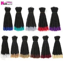 10inch Handmade Dreadlocks Hair Extensions Synthetic Crochet Hair For Men And Women Ombre Braiding Hair Extension Hair Expo City