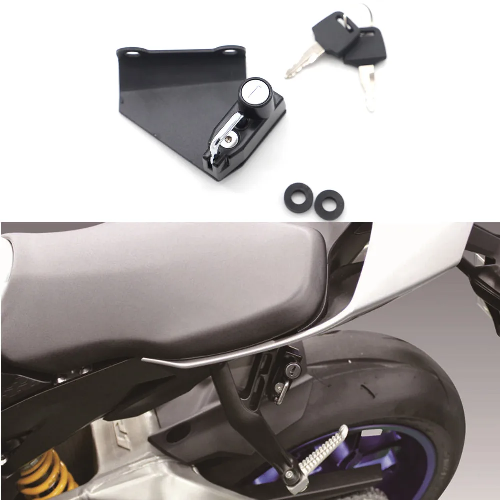 Motorcycle Helmet Lock Anti-Theft For Yamaha YZF-R1/M 2015- YZF-R6 2017-