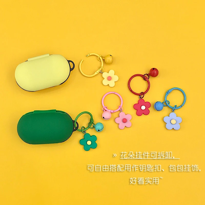 غطاء فاخر لهاتف Samsung Galaxy Buds Plus 2020 ، جراب حماية ، ملحقات سماعة رأس ، ديكور زهور