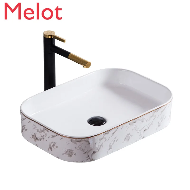 

Ceramic Table Basin Washbasin Balcony Basin Household Wash Basin Bathroom Wash Basin Color