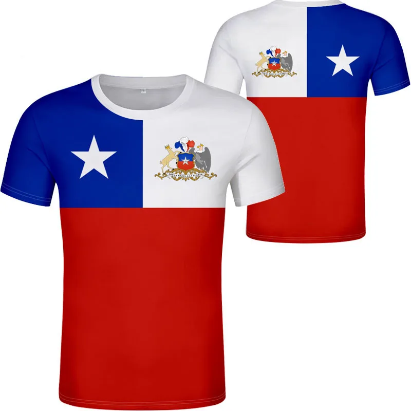 CHILE male youth diy free custom made name number chl t shirt nation flag cl chilean spanish college print photo boy clothes