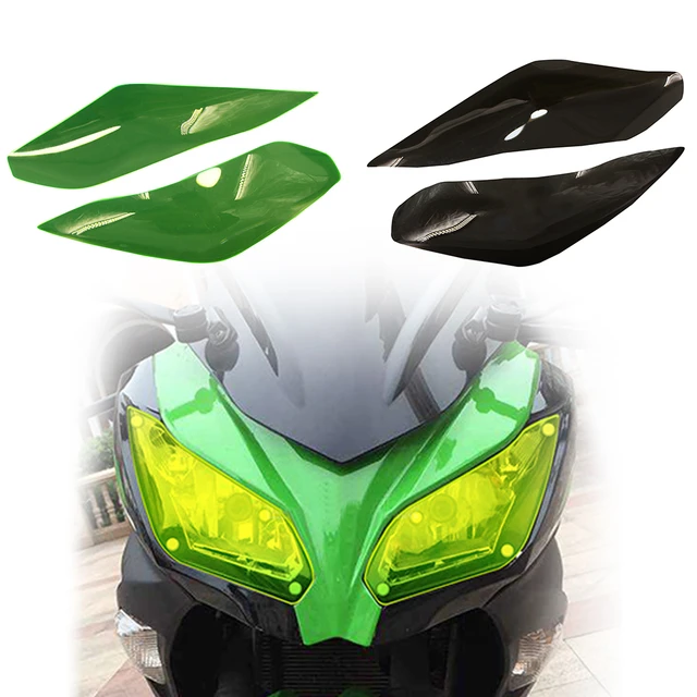 NEW-Motorcycle Headlight Guard Head Light Shield Screen Lens Cover  Protector for Kawasaki Ninja250 Ninja300 - AliExpress 201355758