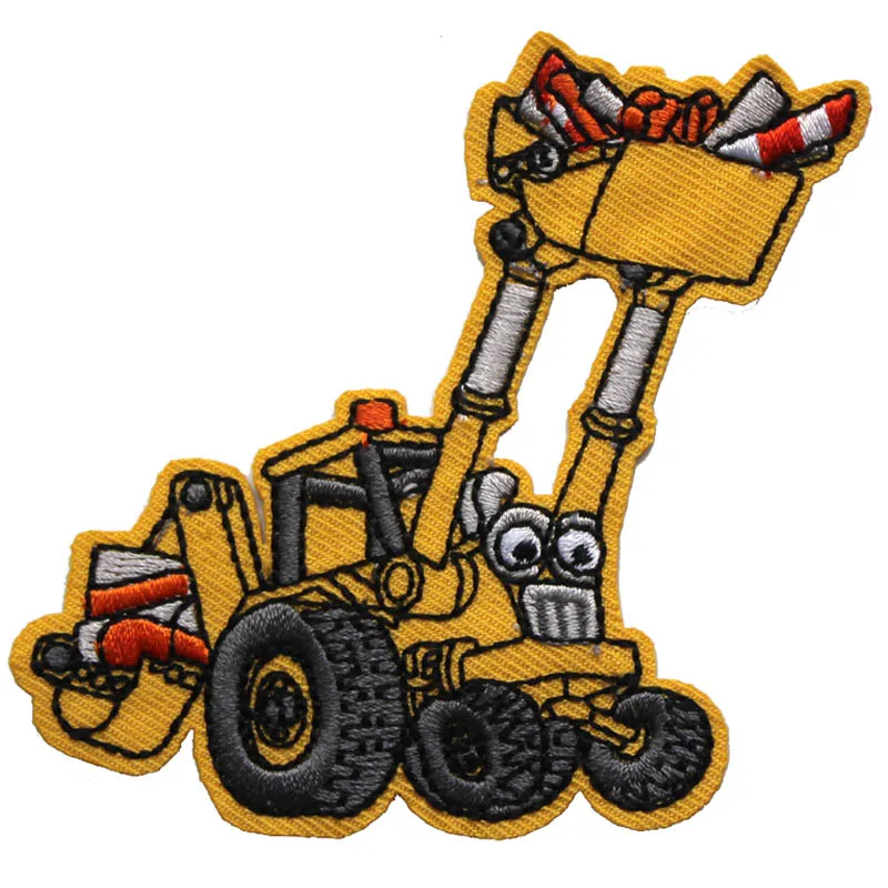 Car Excavator Construction Truck Dump Truck Children Decorative Backing Stickers Cartoon Patch Stickers Car D223