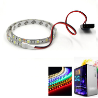 24 key remote RGB LED Strip light 12V for pc case Background Computer Adhesive Lighting tape lamp Molex big 4Pin Connector