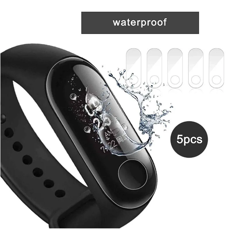 Anti-risco tpu macio cobertura completa película protetora para xiaomi mi banda 3 band3 miband 3 pulseira protetor de tela capa guarda