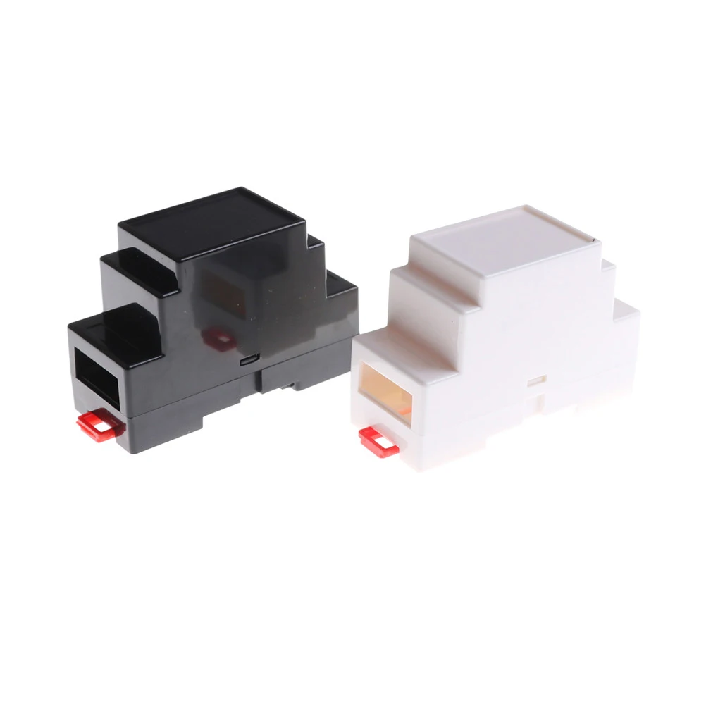 1PC DIN Rail PLC Junction Box Plastic Electronics Box Project Case 88x37x59mm/100*60*25mm High Quality