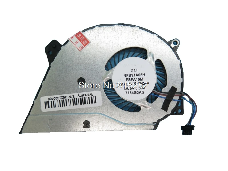 Laptop CPU Fan For HP 14-AL000 14-AL061NR 14-AL062NR 14-AL115NA TPN-Q171 NFB91A05H-FSFA15M 856206-001 13NA-3MA0Y02 DC5V 0.5A