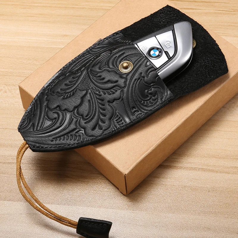 

Handmade Genuine leather key holder Unisex Multi-function Car Key case Retro classic home key pack