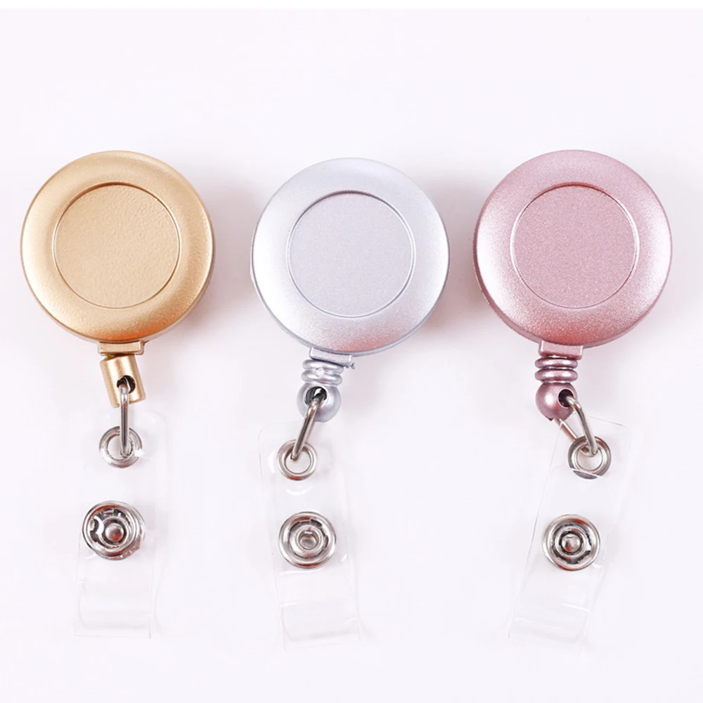 10pcs Lot 3 colors Retractable Badge Holder for Nurse ID Badge Reel with Alligator Clip