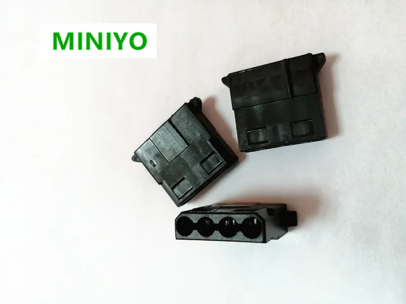 molex black big 4P 4D male for PC computer ATX IDE Power connector plastic shell Housing for female terminals pins