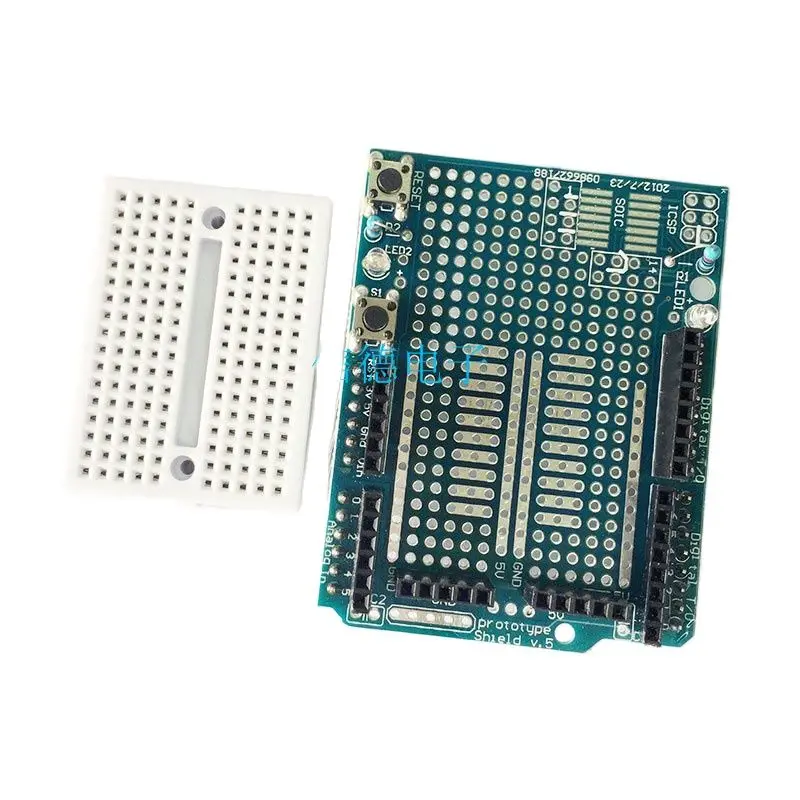 ミニブレッドボードプラグインパンチ付きプロテクションボード拡張ボード