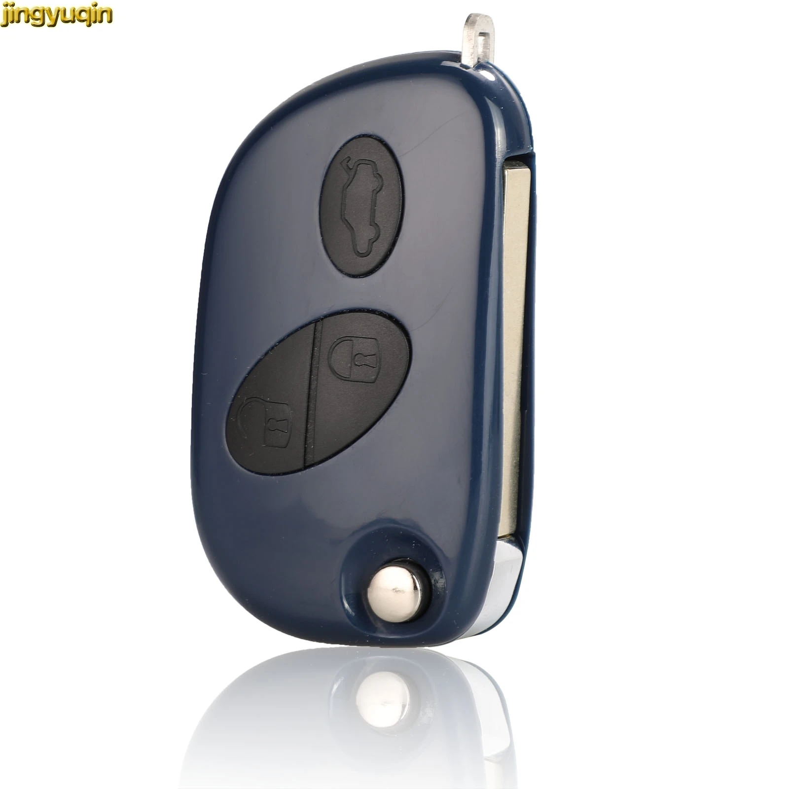 

Jingyuqin Flip Remote Key Shell Replacement for Maserati GRAN TURISMO QUATTROPORTE 3 Button Car Key Case Fob