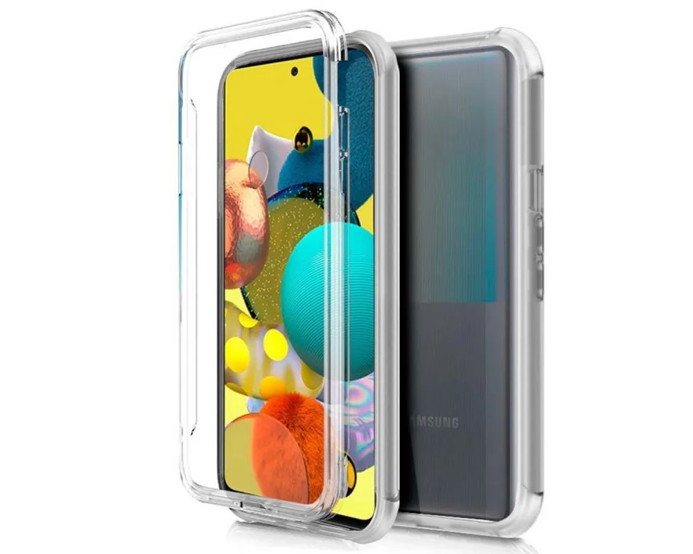 Full Transparent Pc + Tpu Full Body 360 compatible With Samsung Galaxy A51 5G Case