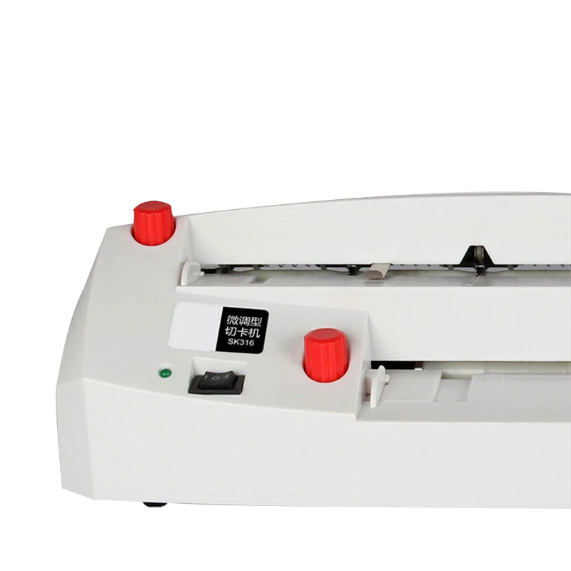 SK316 Automatic Business Card Cutting Machine 220V/20W Electric Card Cutting Machine Paper Cutting Machine Office Stationery