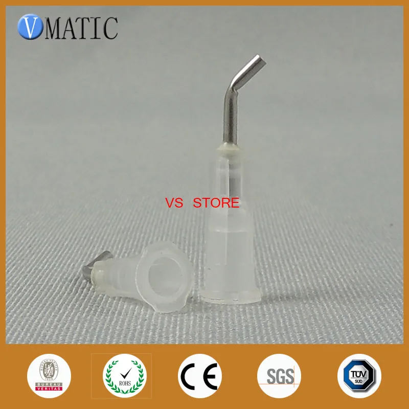 

Free Shipping 100 Pieces 0.5'' 13mm Length 45 Degree Bent 16G Industry Use Bayonet Needle 1/2 Inch