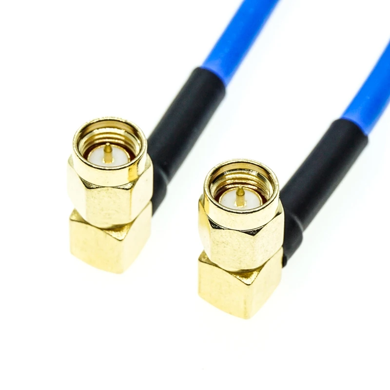 RG402 SMA Male Right Angle to SMA Male Right Angle RG-402 Semi Flexible RF Coaxial Cable  0.141\